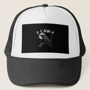 Gorra De Camionero Humor divertido de cuervo gótico F-Caw-F