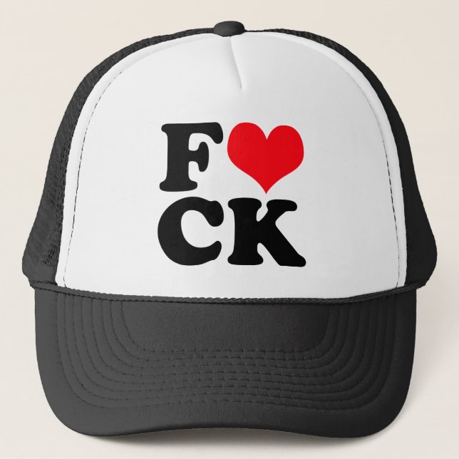 Gorra De Camionero Humor ofensivo gracioso de corazón (Anverso)