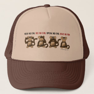Gorra De Camionero Humor sabio de los monos