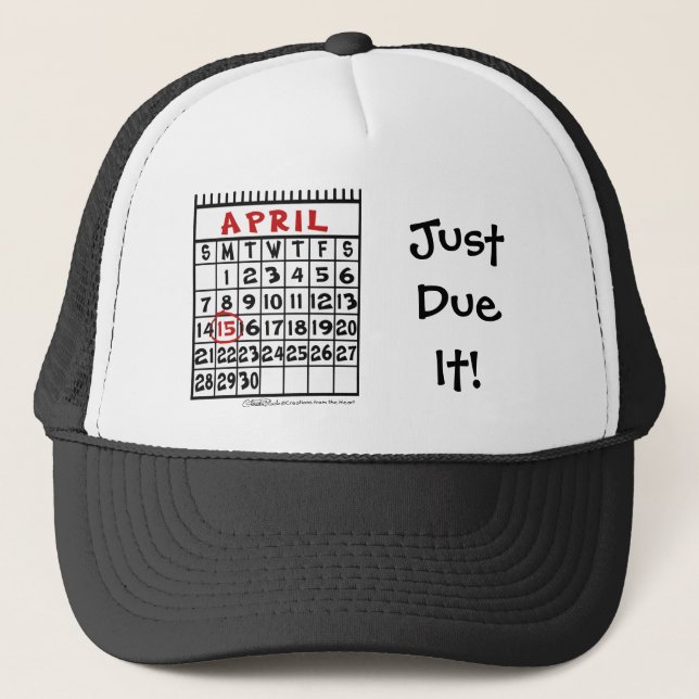 Gorra De Camionero Humor tributario del 15 de abril (Anverso)