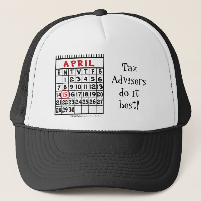 Gorra De Camionero Humor tributario del 15 de abril (Anverso)