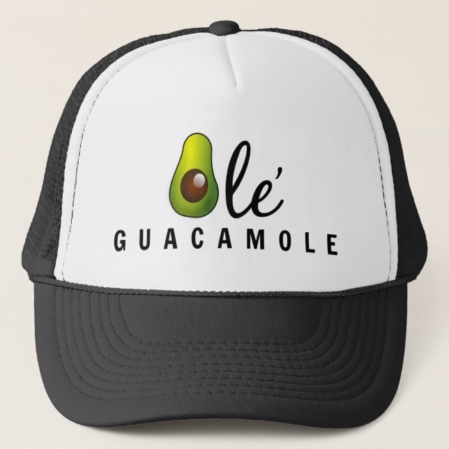 Gorra De Camionero Humor viejo del aguacate del Guacamole (Anverso)