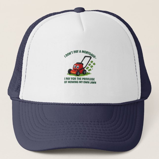 Gorra De Camionero Humorística y diseños hipotecarios (Anverso)