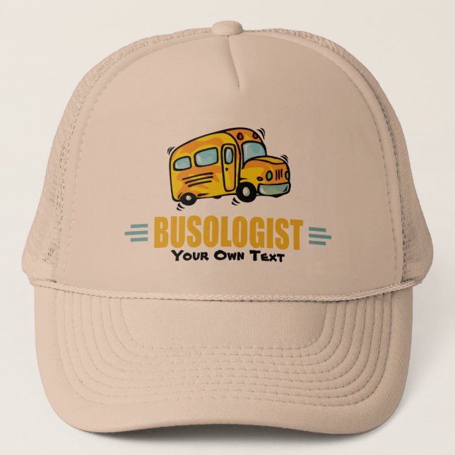 Gorra De Camionero Humorístico conductor de autobús escolar amarillo (Anverso)