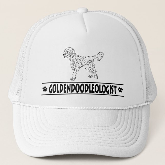 Gorra De Camionero Humorístico Goldendoodle (Anverso)