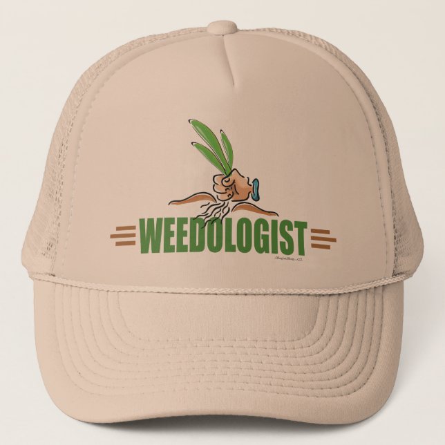 Gorra De Camionero Humorístico jardín (Anverso)