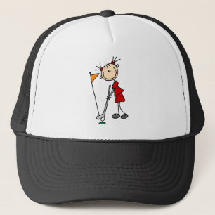 Gorra De Camionero Hundimiento del putt del bolso verde