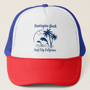 Gorra De Camionero Huntington Beach California Dark Blue