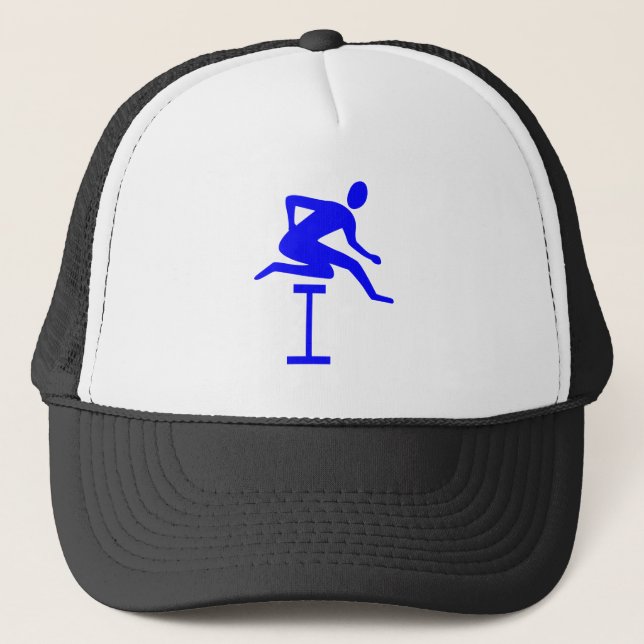 Gorra De Camionero Hurdling - Azul (Anverso)
