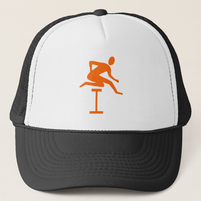 Gorra De Camionero Hurdling - Naranja (Anverso)