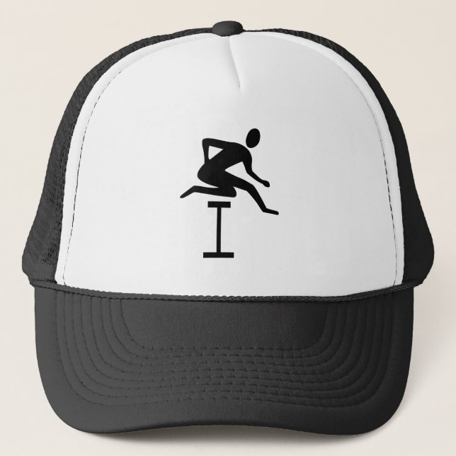 Gorra De Camionero Hurdling - Negro (Anverso)