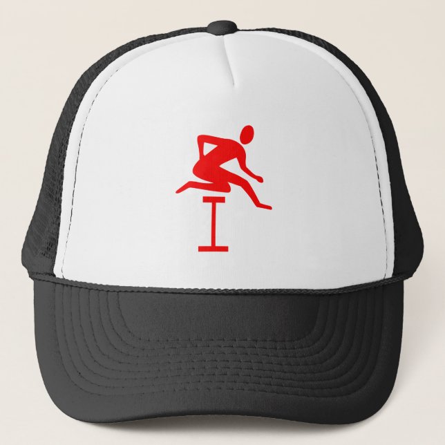 Gorra De Camionero Hurdling - Rojo (Anverso)