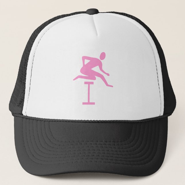 Gorra De Camionero Hurdling - Rosa (Anverso)