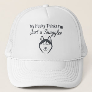 Gorra De Camionero Husky Divertido Aferrador de Perros