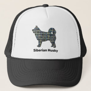 Gorra De Camionero Husky Siberian Cute Dog Silhouette Personalizado