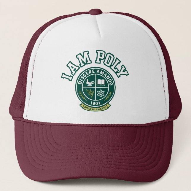 Gorra de camionero I AM POLY (Anverso)