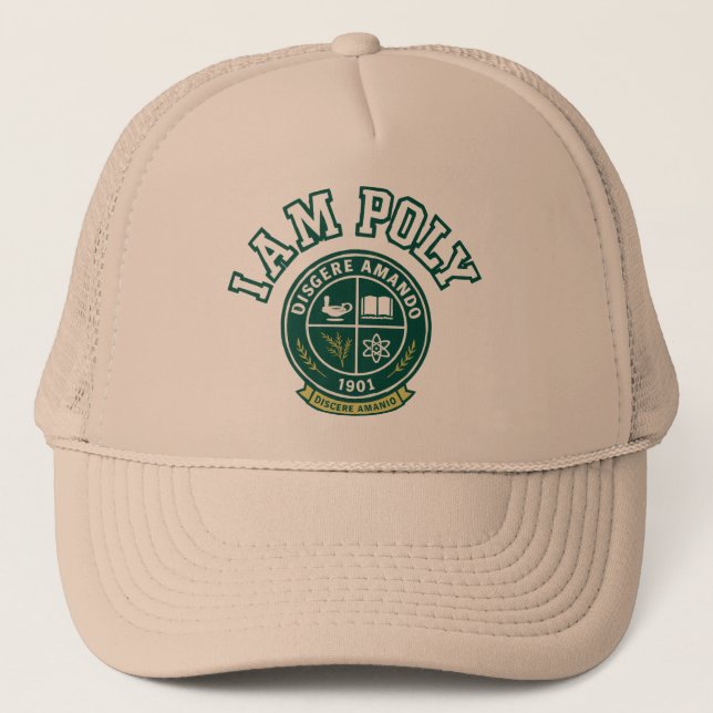 Gorra de camionero I AM POLY (Anverso)