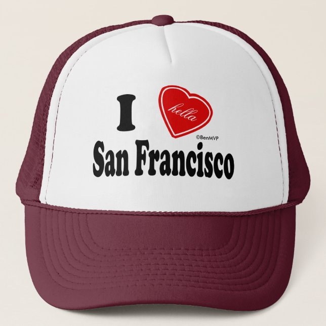 Gorra De Camionero I amor (de Hella) San Francisco (Anverso)
