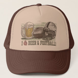 Gorra De Camionero I cerveza y fútbol del corazón