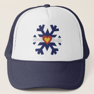 Gorra De Camionero I copo de nieve de la bandera de Colorado del