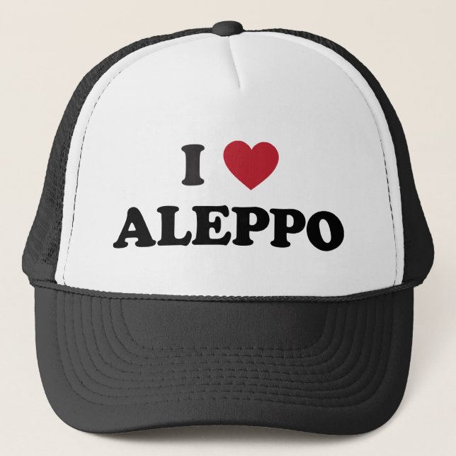Gorra De Camionero I corazón Alepo Siria (Anverso)