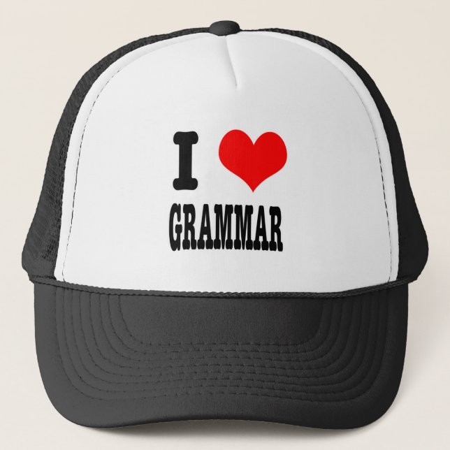 GORRA DE CAMIONERO I CORAZÓN (AMOR) GRAMMAR (Anverso)