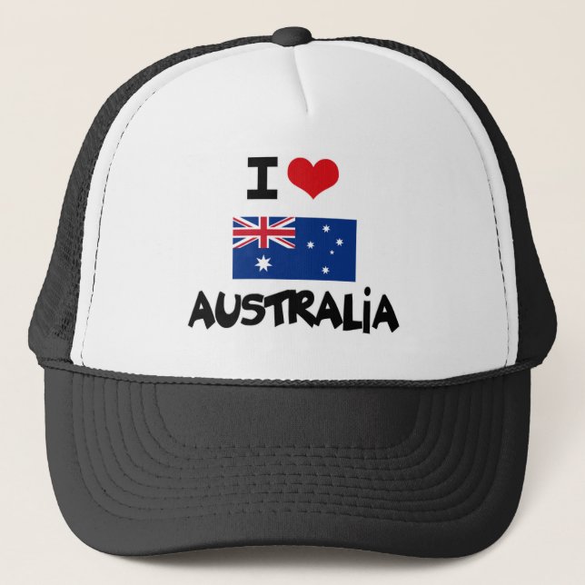 GORRA DE CAMIONERO I CORAZÓN AUSTRALIA (Anverso)