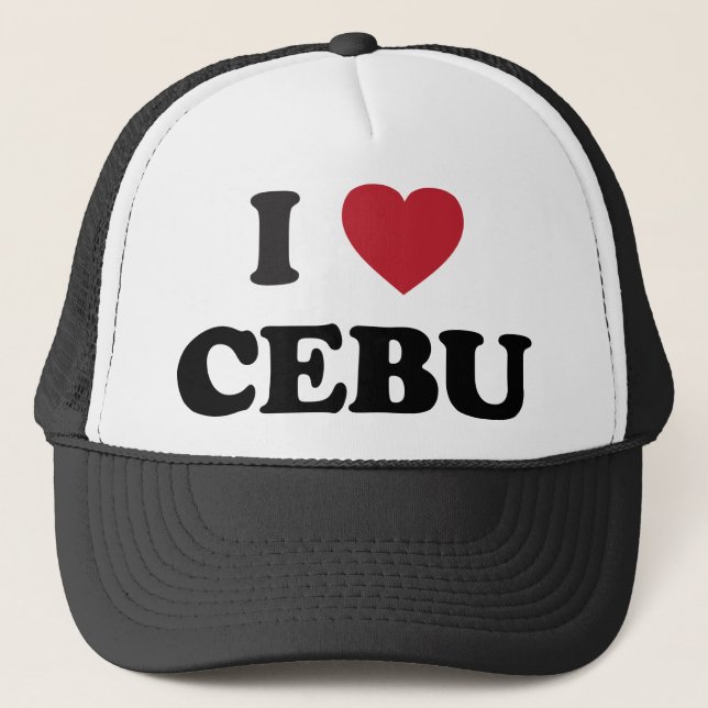 Gorra De Camionero I corazón Cebú Filipinas (Anverso)