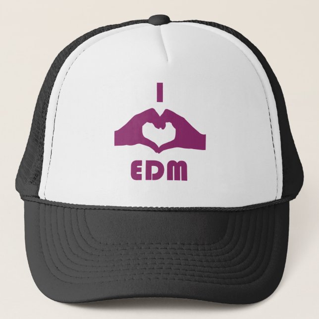 Gorra De Camionero I corazón EDM (Anverso)