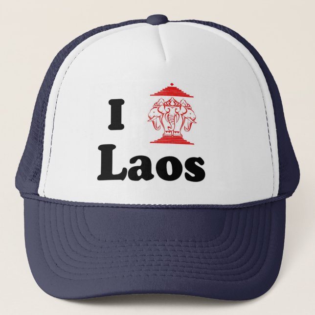 Gorra De Camionero I corazón LAOS (Anverso)