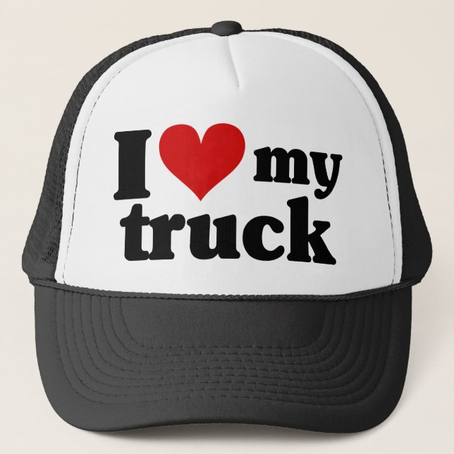 Gorra De Camionero I corazón mi camión (Anverso)