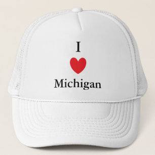 Gorra De Camionero I corazón Michigan