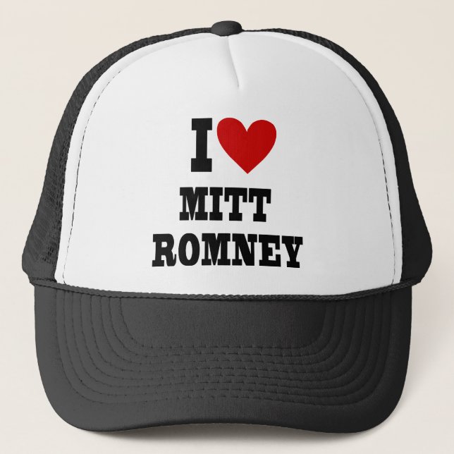Gorra De Camionero i corazón Mitt Romney (Anverso)