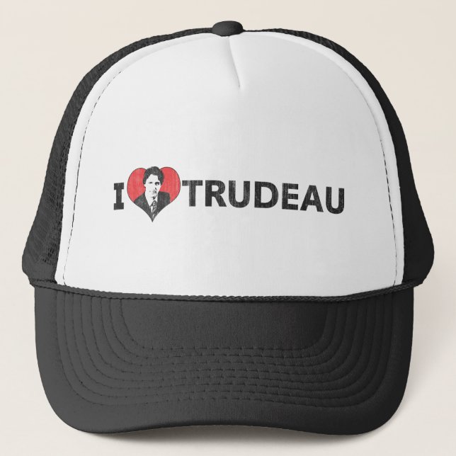 Gorra De Camionero I corazón Trudeau (Anverso)