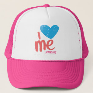 Gorra De Camionero I corazón yo aguamarina/rosa