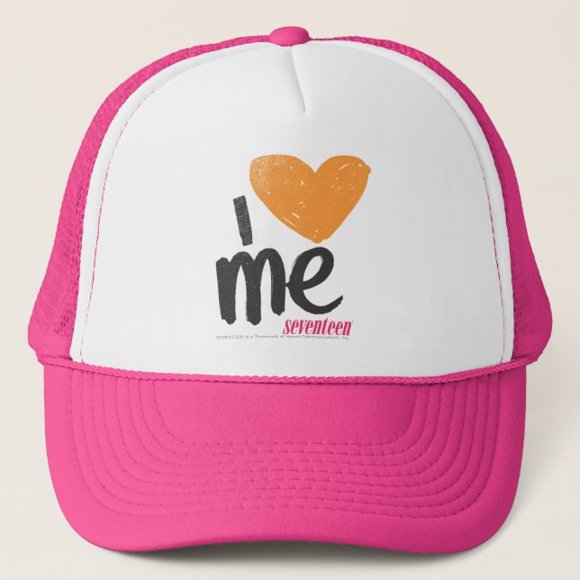 Gorra De Camionero I corazón yo anaranjado (Anverso)