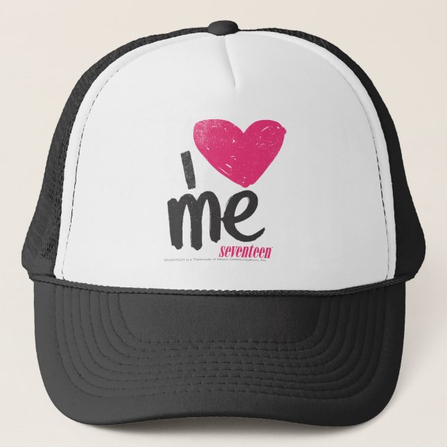 Gorra De Camionero I corazón yo magenta (Anverso)