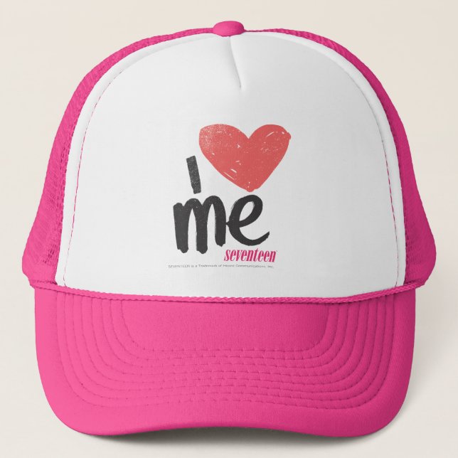 Gorra De Camionero I corazón yo rosado (Anverso)