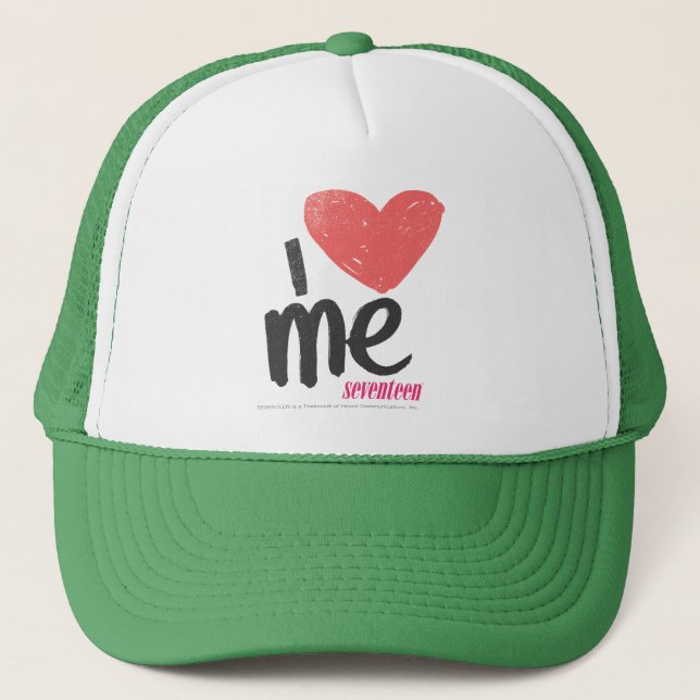 Gorra De Camionero I corazón yo rosado (Anverso)