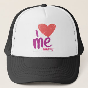 Gorra De Camionero I corazón yo rosado/púrpura