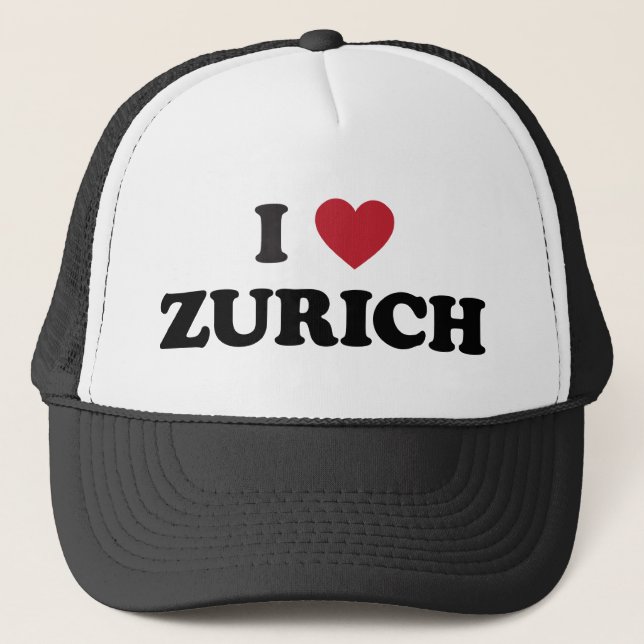Gorra De Camionero I corazón Zurich Suiza (Anverso)