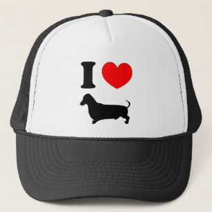 Gorra De Camionero I Dachshund del corazón