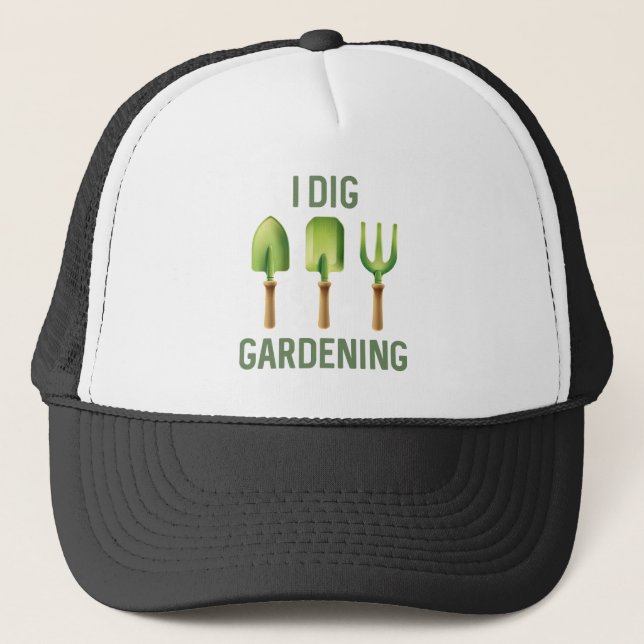 Gorra De Camionero I Dig Gardening (Anverso)