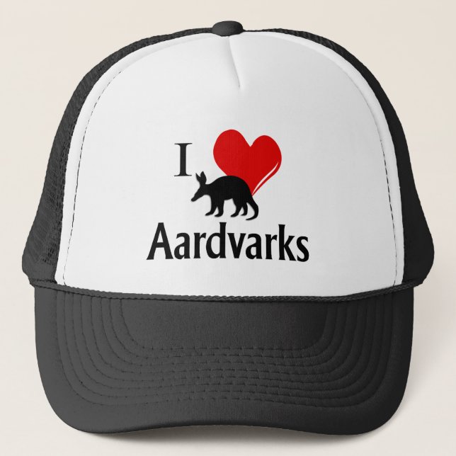 Gorra De Camionero I Heart Aardvarks (Anverso)