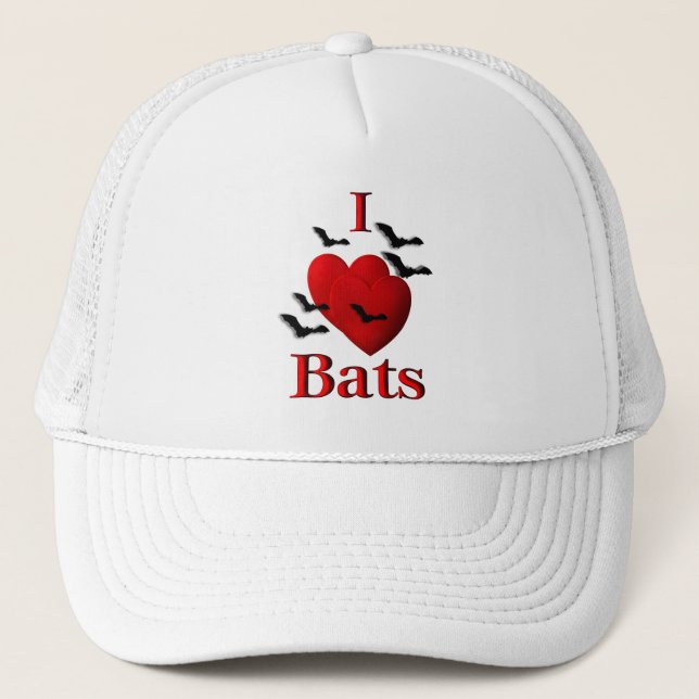 Gorra De Camionero I Heart Bats (Anverso)
