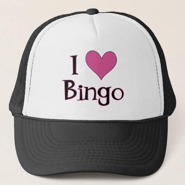 Gorra De Camionero I Heart Bingo (Anverso)