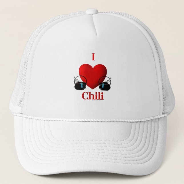 Gorra De Camionero I Heart Chili (Anverso)