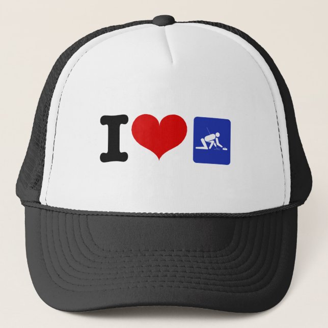 Gorra De Camionero I Heart Curling (Anverso)