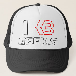 Gorra De Camionero I Heart Geeks ASCII ART