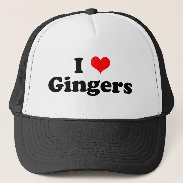 Gorra De Camionero I Heart Gingers (Anverso)